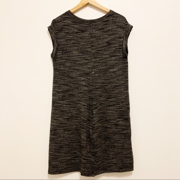 Anthropologie Cloth & Stone Melange Gray T-Shirt Dress Small - Picture 4 of 5